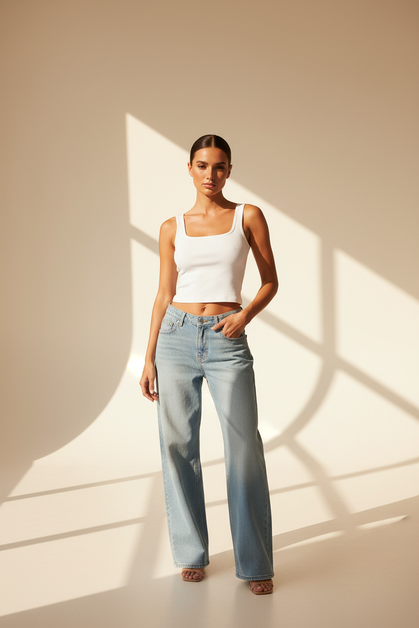 Ruched Longline Tank Top