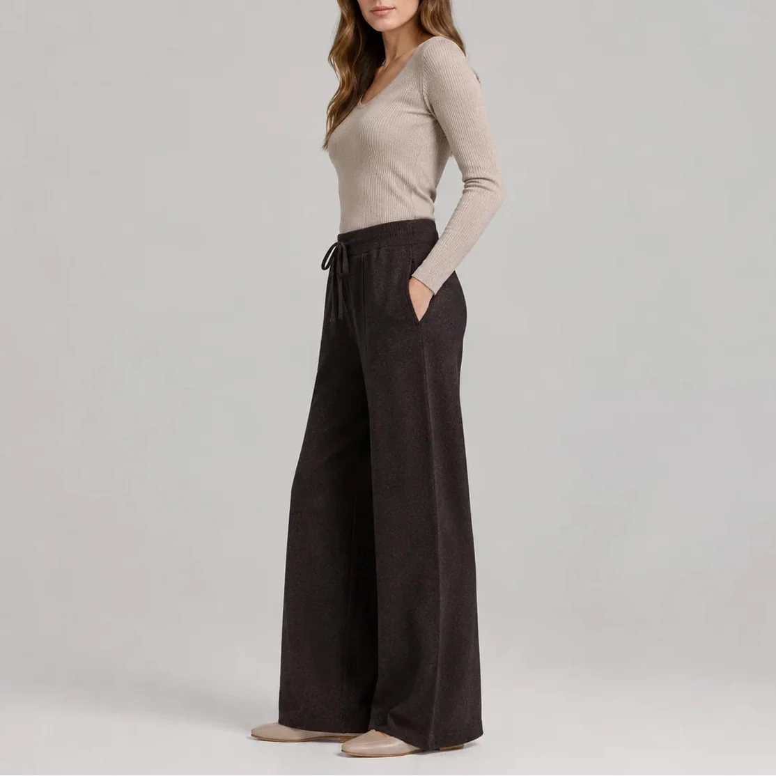 Women’s Soft Wide Leg Drawstring Lounge Pants