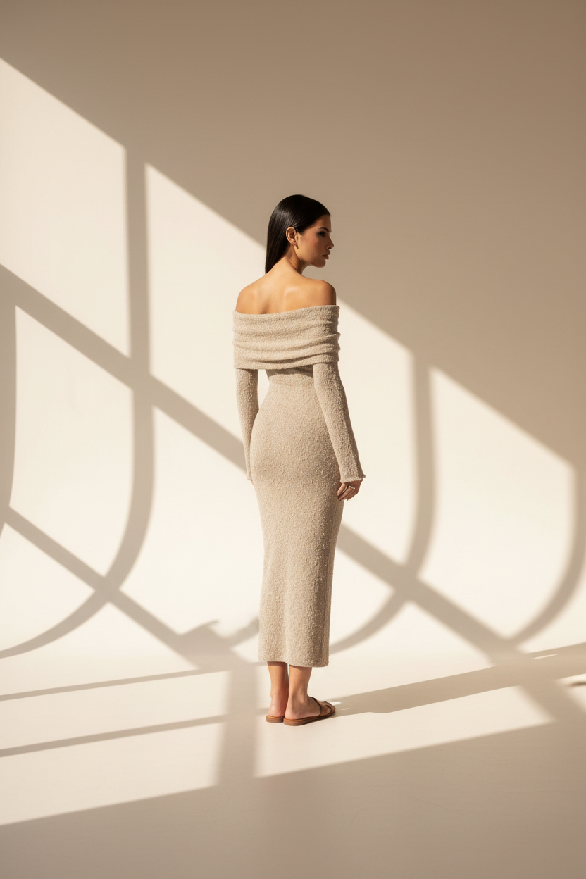 Off Shoulder Maxi Dress