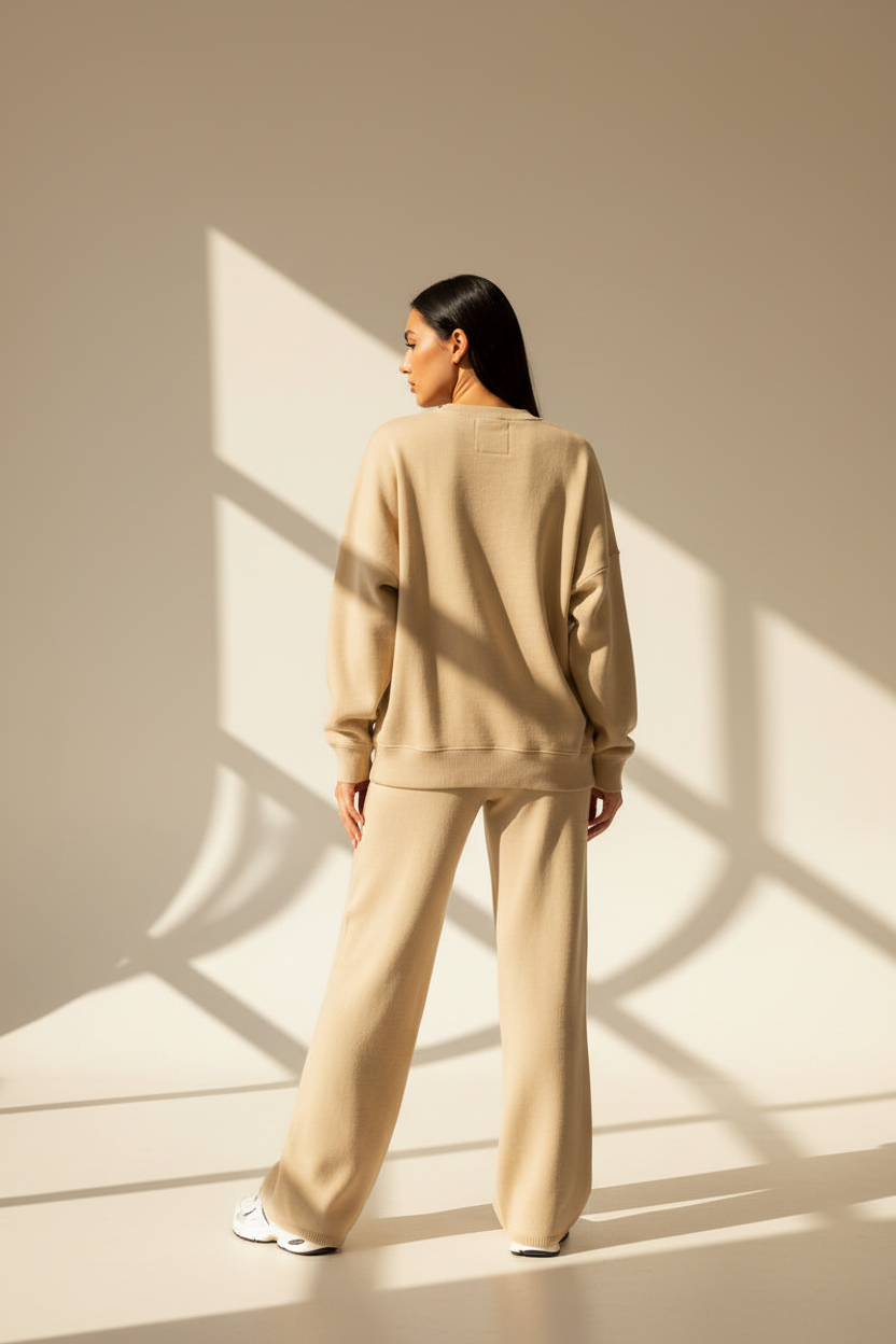 Knit Two Piece Lounge Co-Ord Set