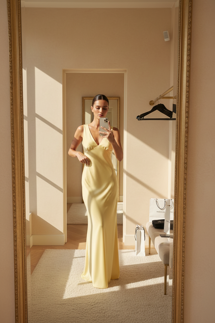 Backless V-Neck Maxi Dress