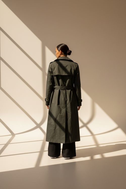 Belted Maxi Trench Coat