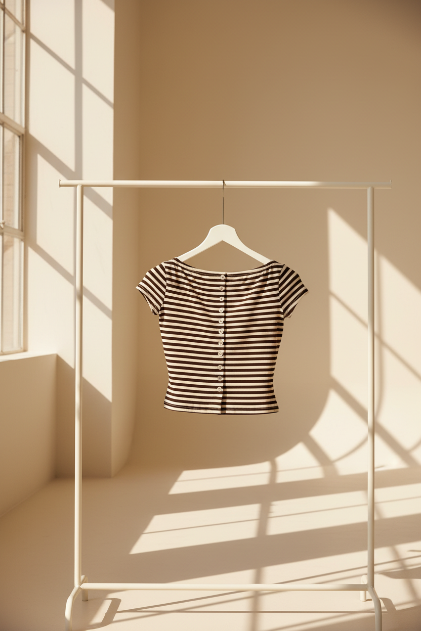 Striped Button Down Top