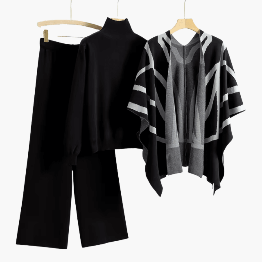 Lightweight Three-Piece Knit Set