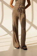 Striped Wide Leg Trousers