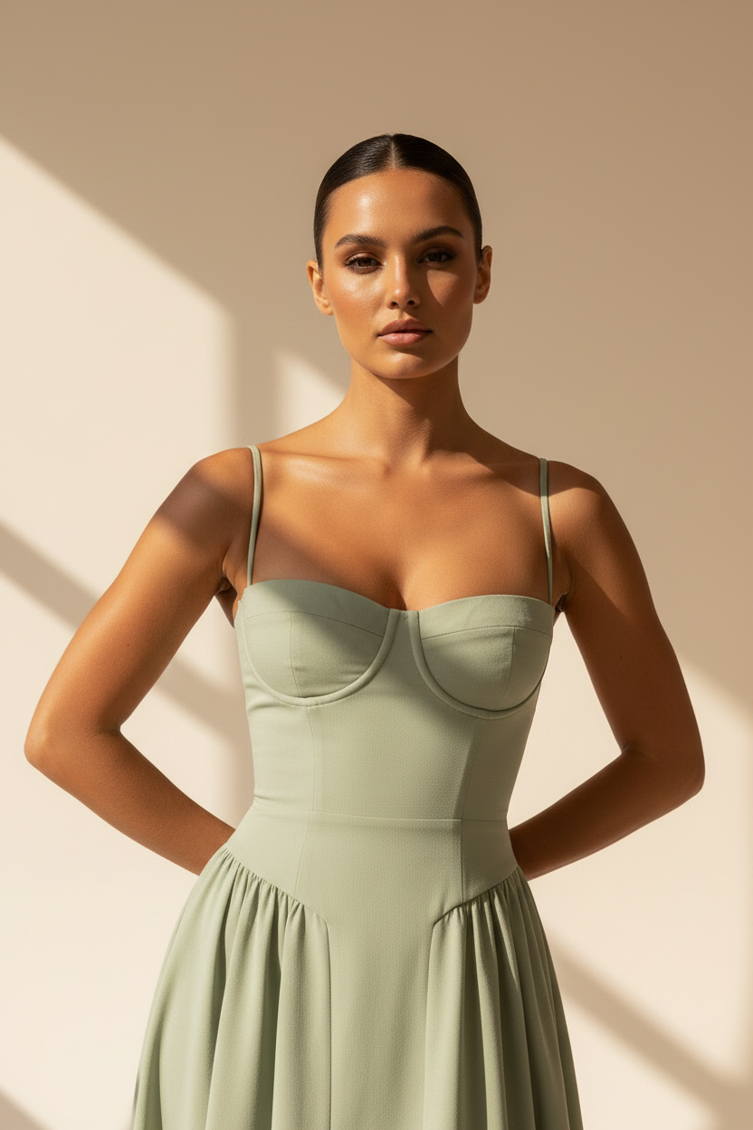 Corset Midi Dress