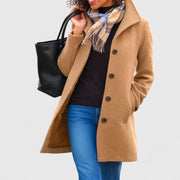 Classic Button Front Everyday Coat
