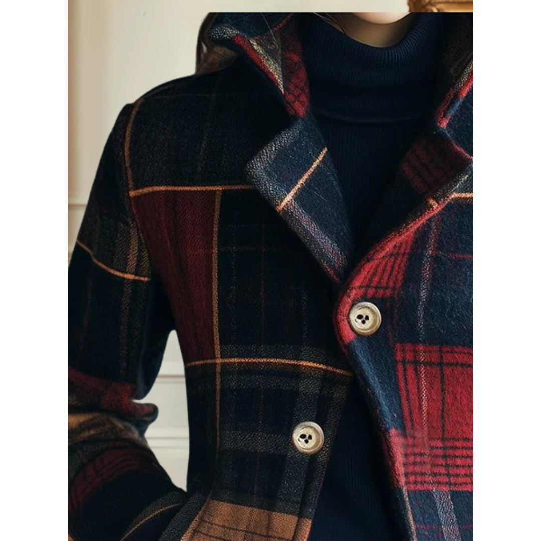 Classic Plaid Wool Jacket