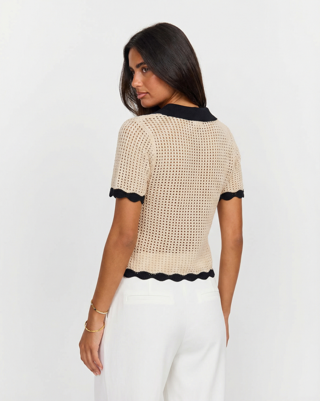 Tie Front Cropped Knit Cardigan
