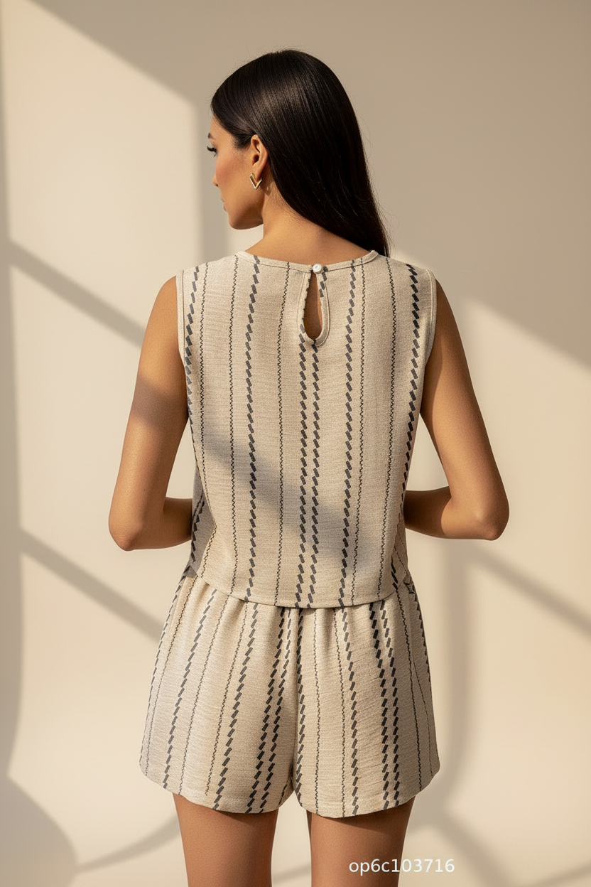 Sleeveless Two Piece Co-Ord Set
