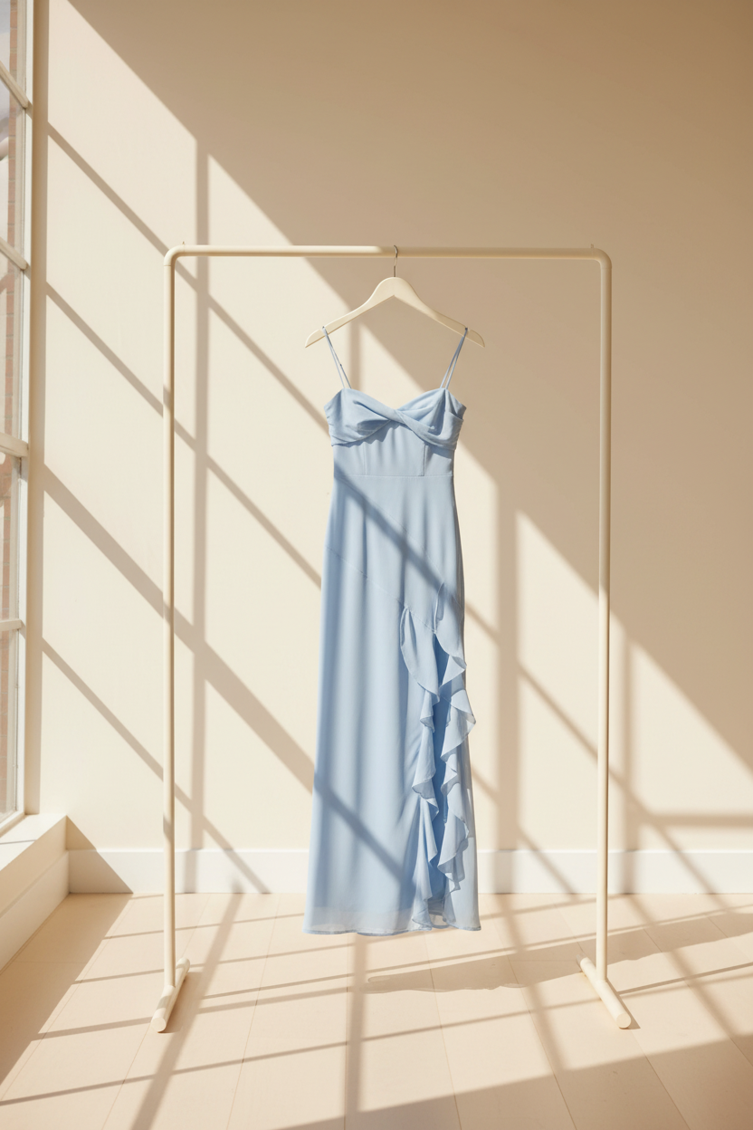 Sweetheart Ruffle Midi Dress