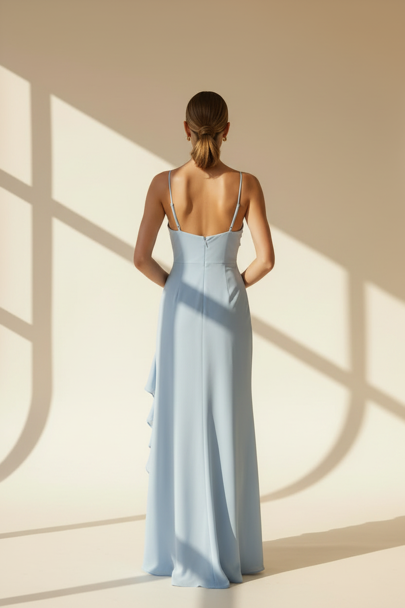 Sweetheart Ruffle Midi Dress