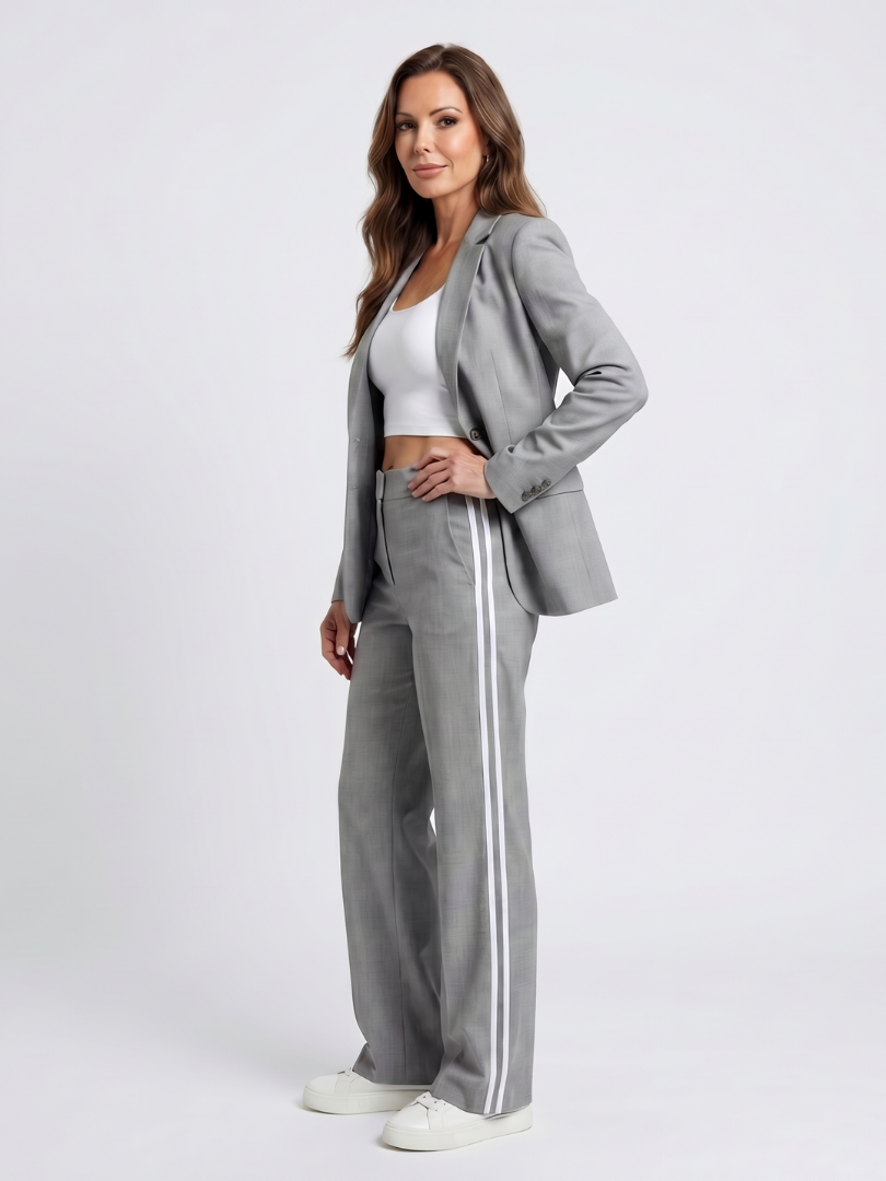 Tailored Blazer Wide Leg Trouser Set