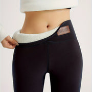 Fleece Lined High Waist Leggings with Sherpa Inner