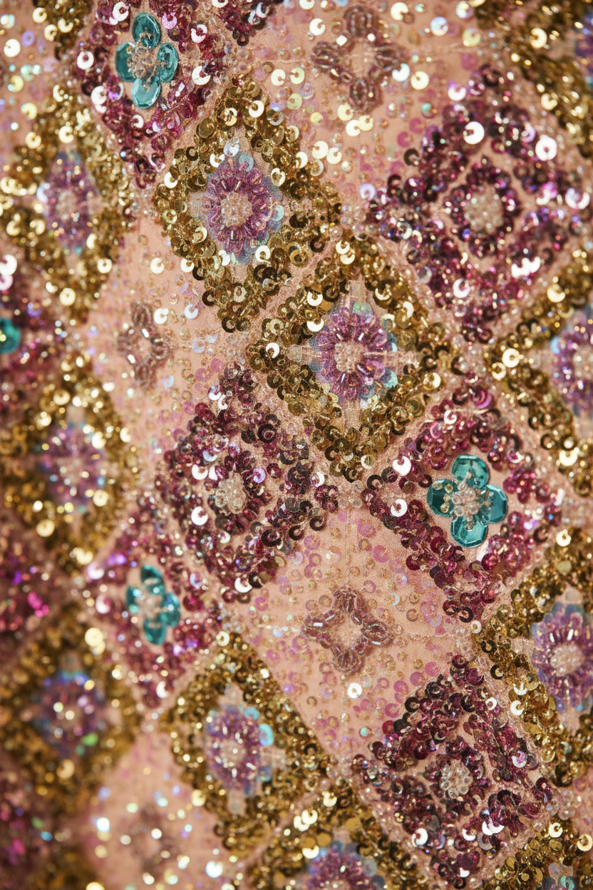 Square Neck Sequin Mini Dress