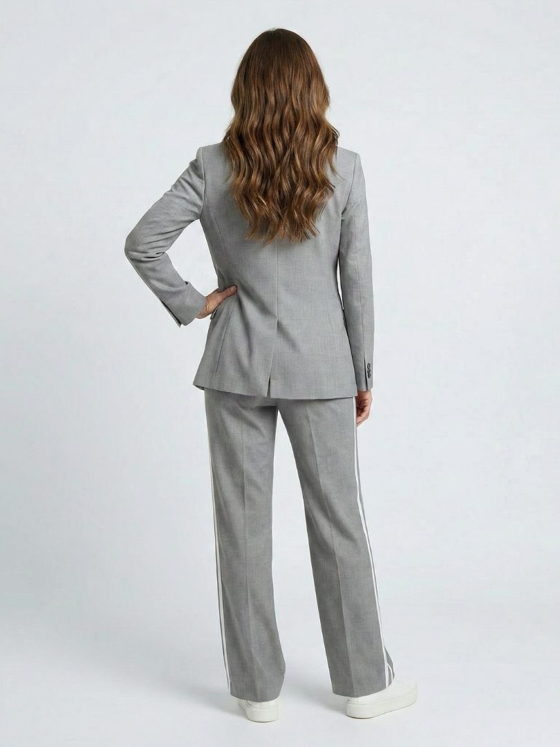 Tailored Blazer Wide Leg Trouser Set