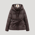 Belted Hooded Puffer Jacket