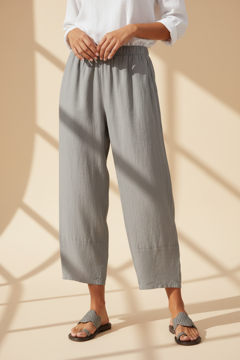 Relaxed Linen Look Trousers