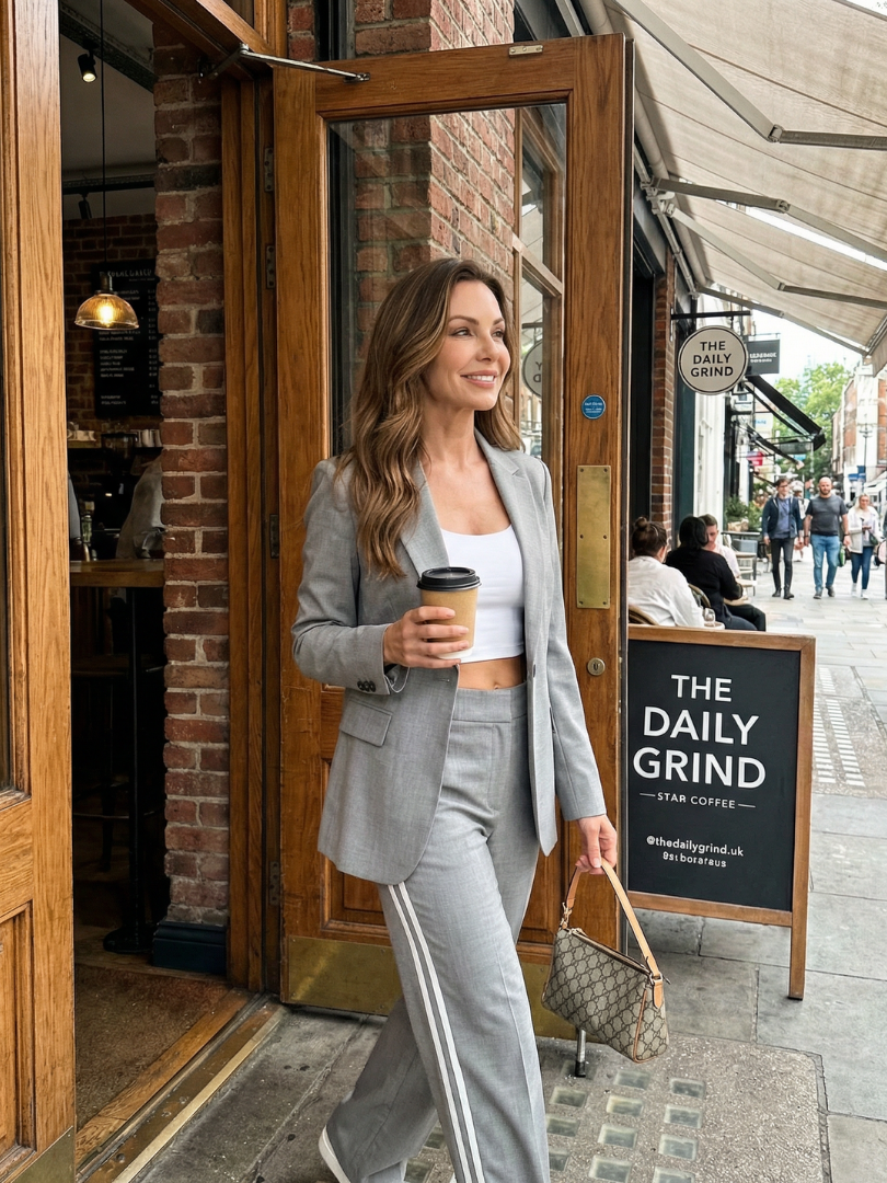 Tailored Blazer Wide Leg Trouser Set