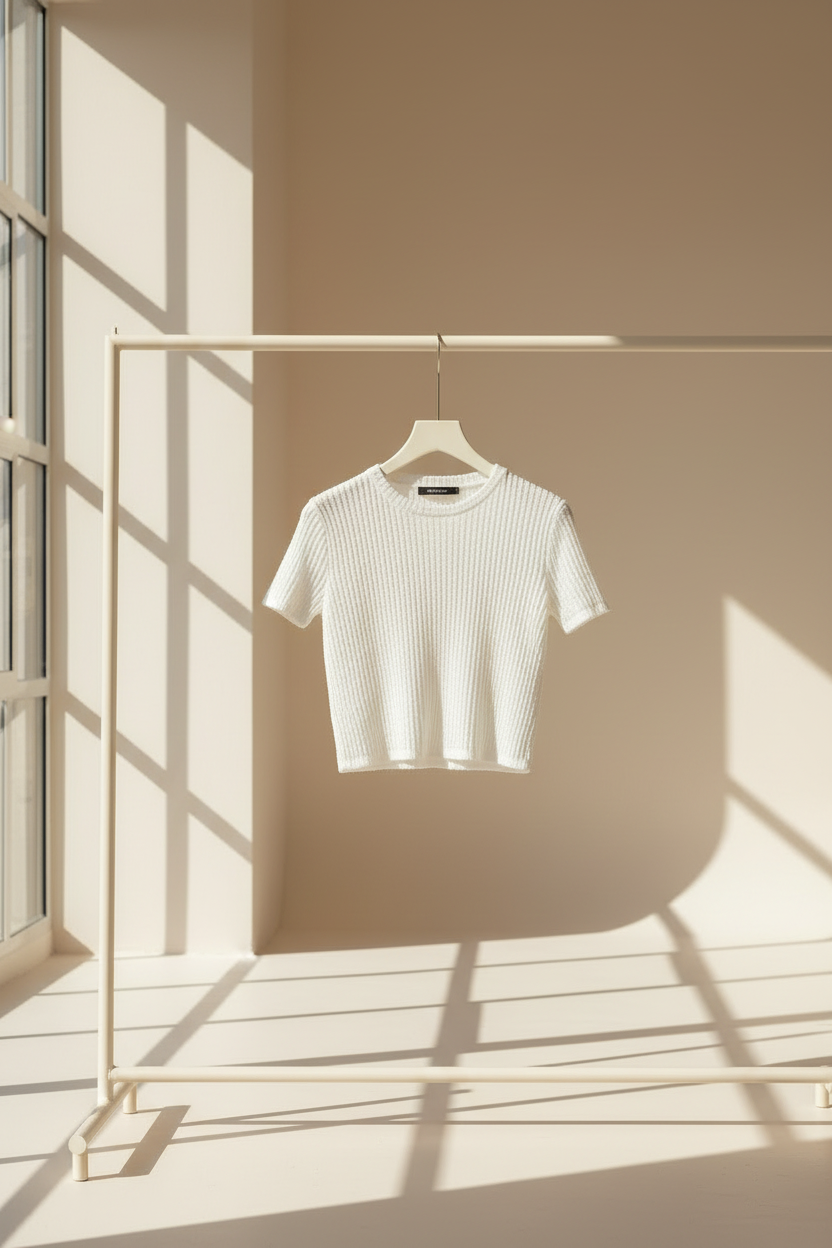 Cap Sleeve Cropped T-Shirt