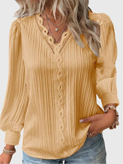 Elegant Long Sleeve Pullover Blouse