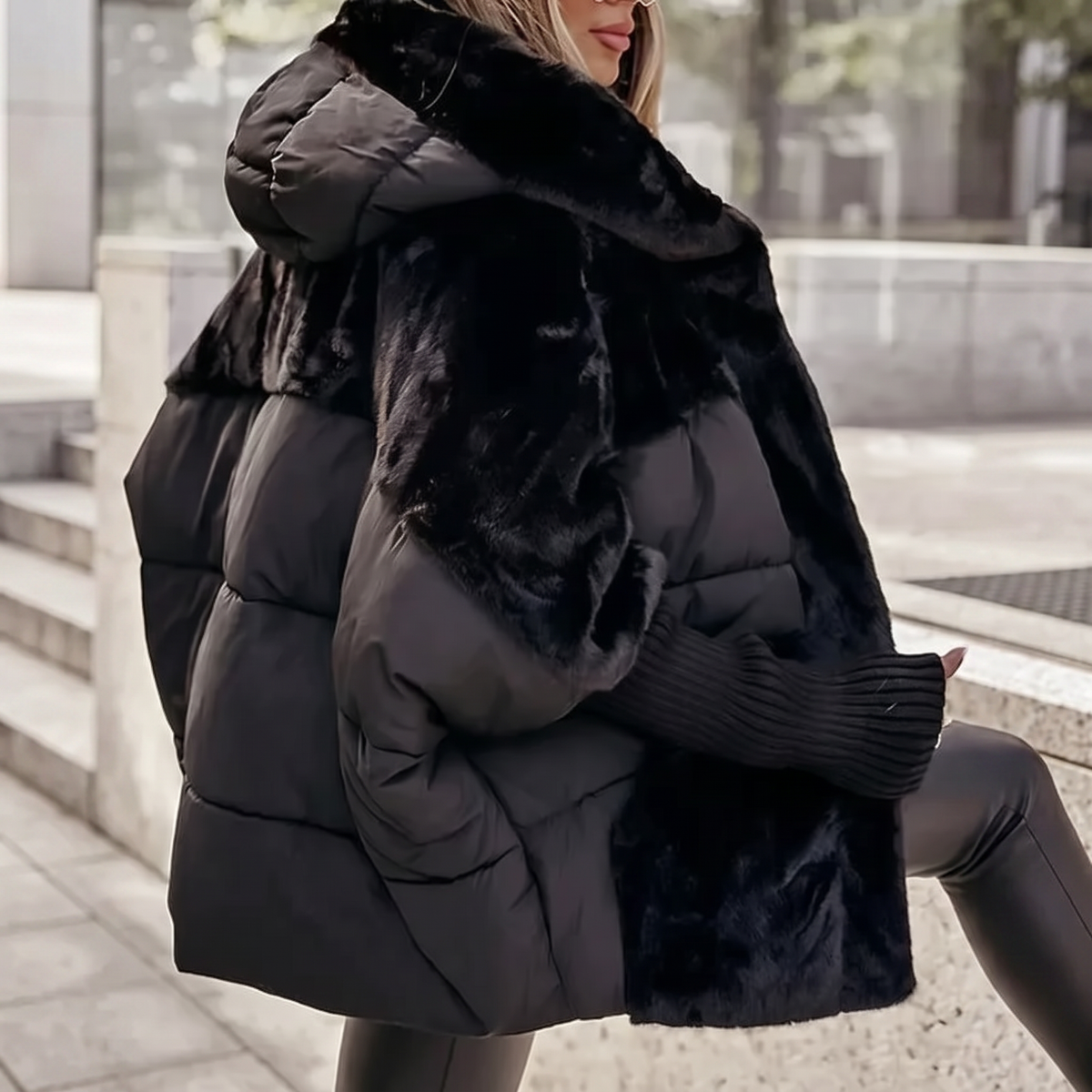 Plush Hooded Winter Coat