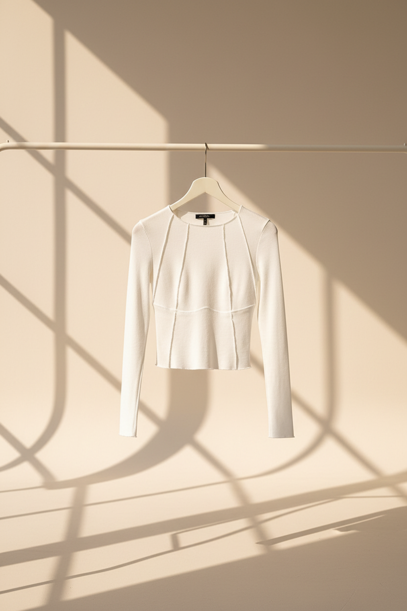 Ribbed Long Sleeve Top
