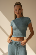 Cap Sleeve Cropped T-Shirt