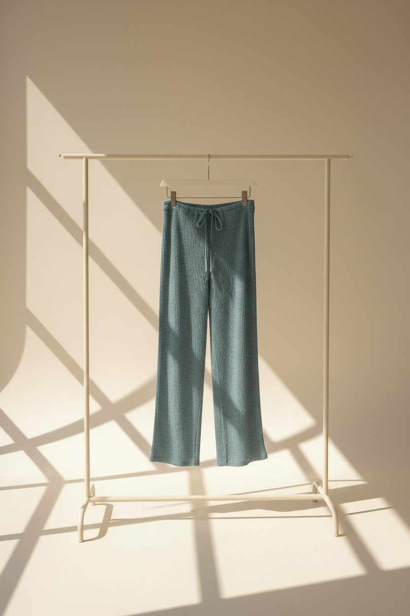 Drawstring Wide Leg Trousers