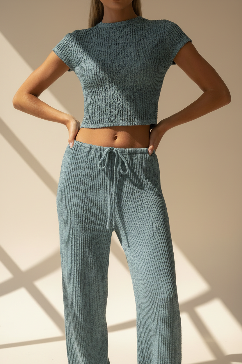 Cap Sleeve Cropped T-Shirt