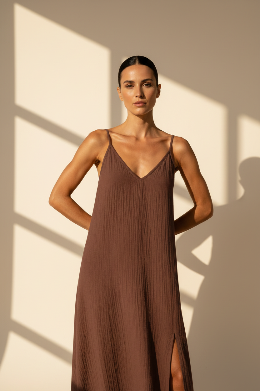 Open Back Maxi Dress