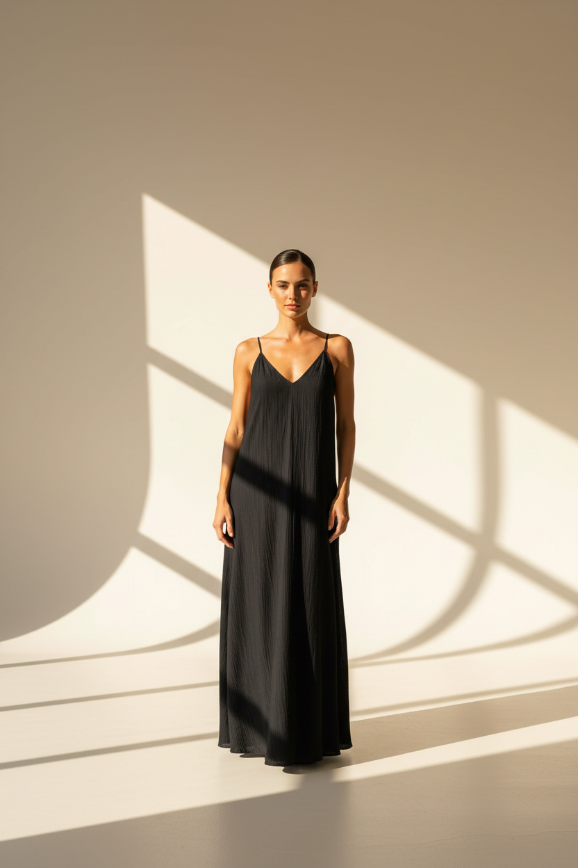 Open Back Maxi Dress