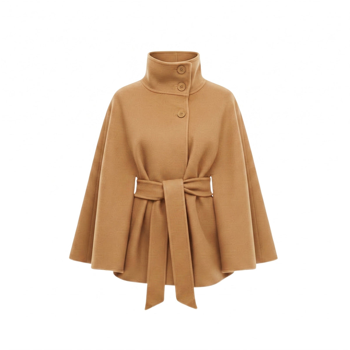 Women’s Wool Cape Coat Batwing Sleeve