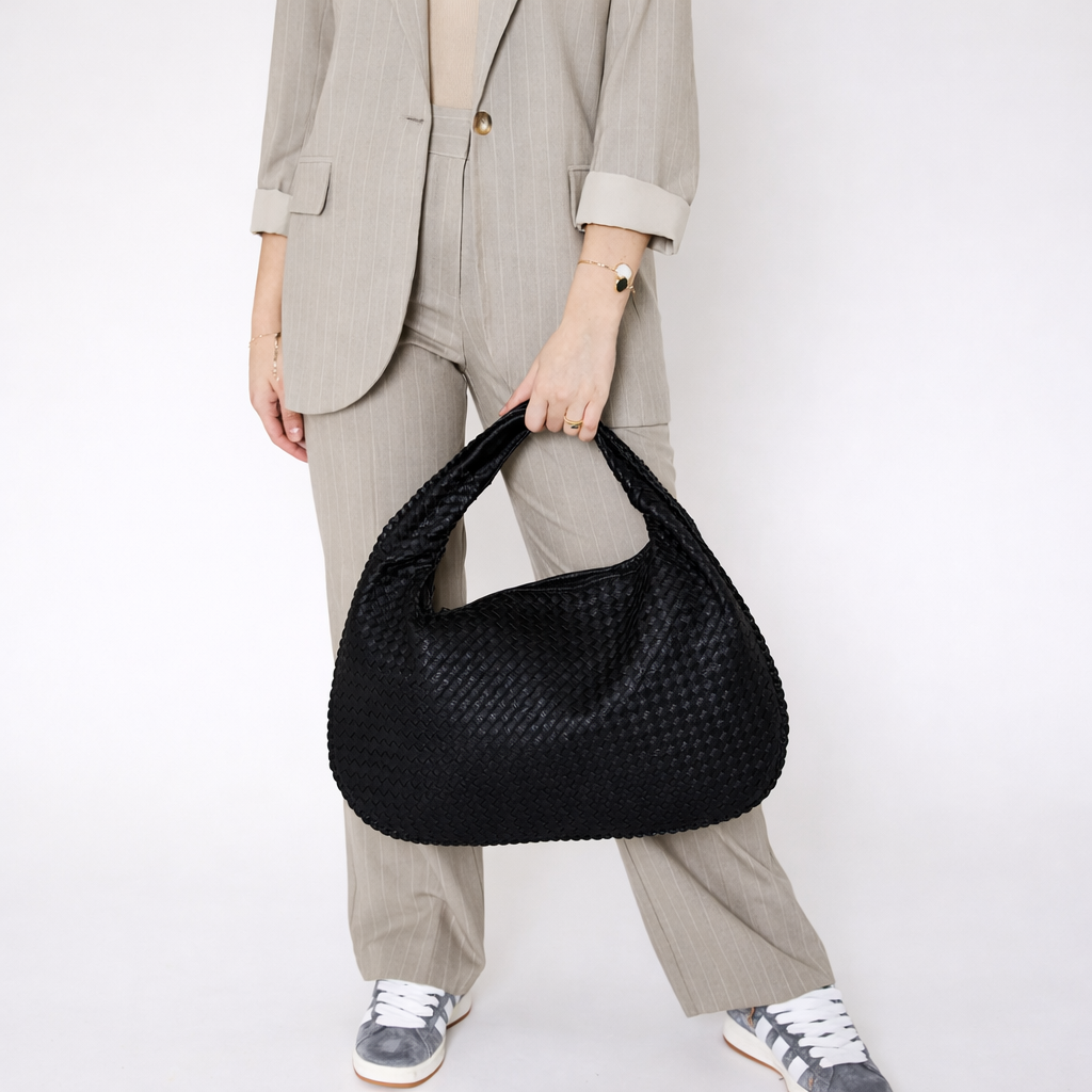 Woven Hobo Shoulder Bag