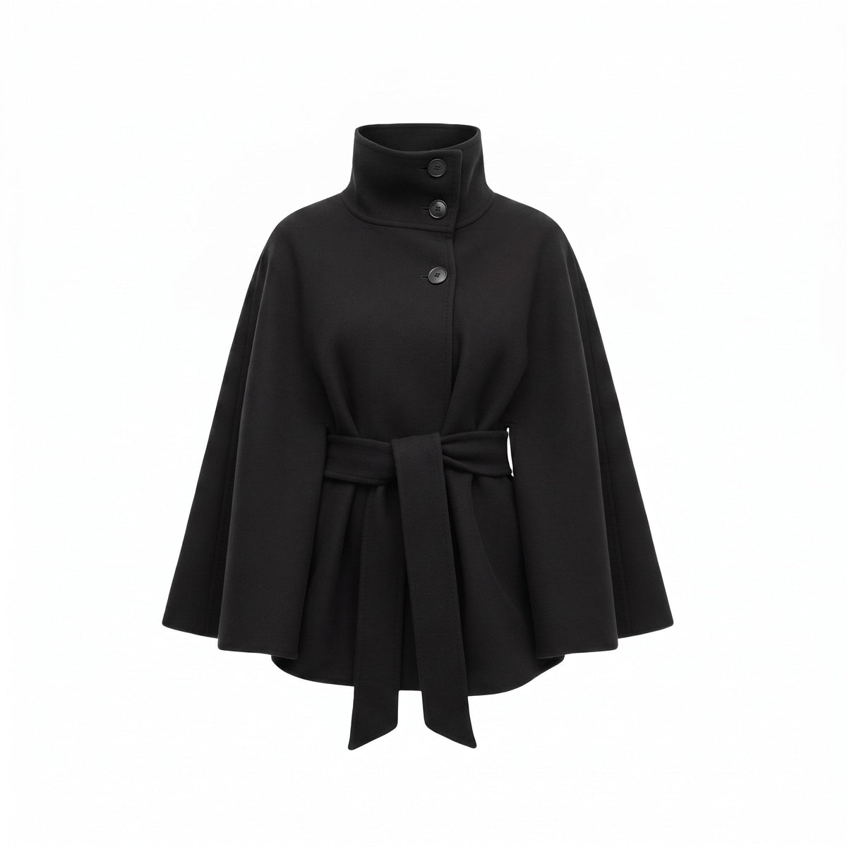 Women’s Wool Cape Coat Batwing Sleeve