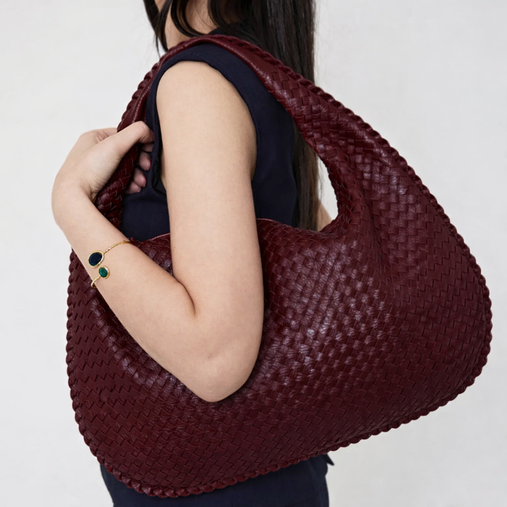 Woven Hobo Shoulder Bag