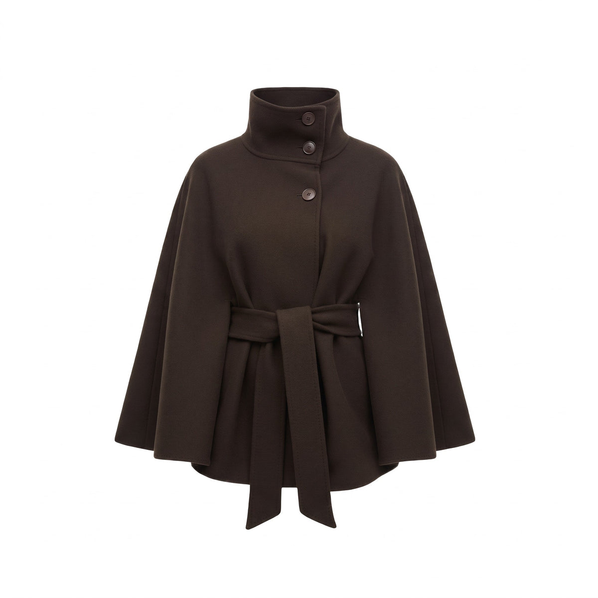 Women’s Wool Cape Coat Batwing Sleeve
