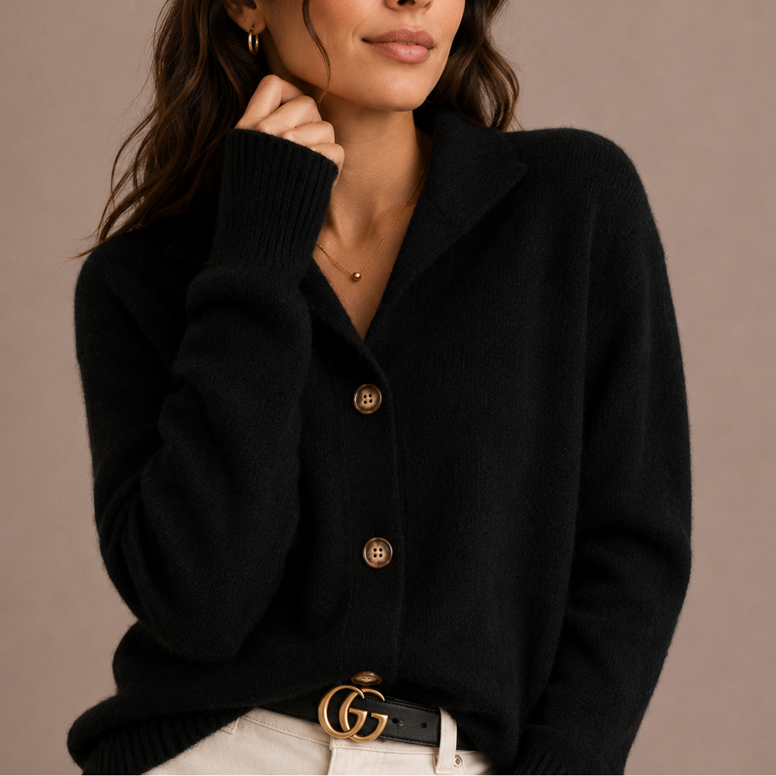 Collared Button Up Knit Cardigan