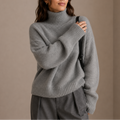 Oversized Turtleneck Knit Sweater