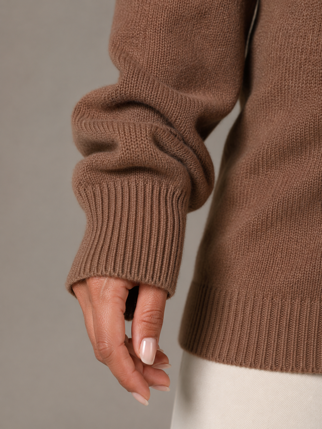 Off Shoulder Ribbed Knit Sweater