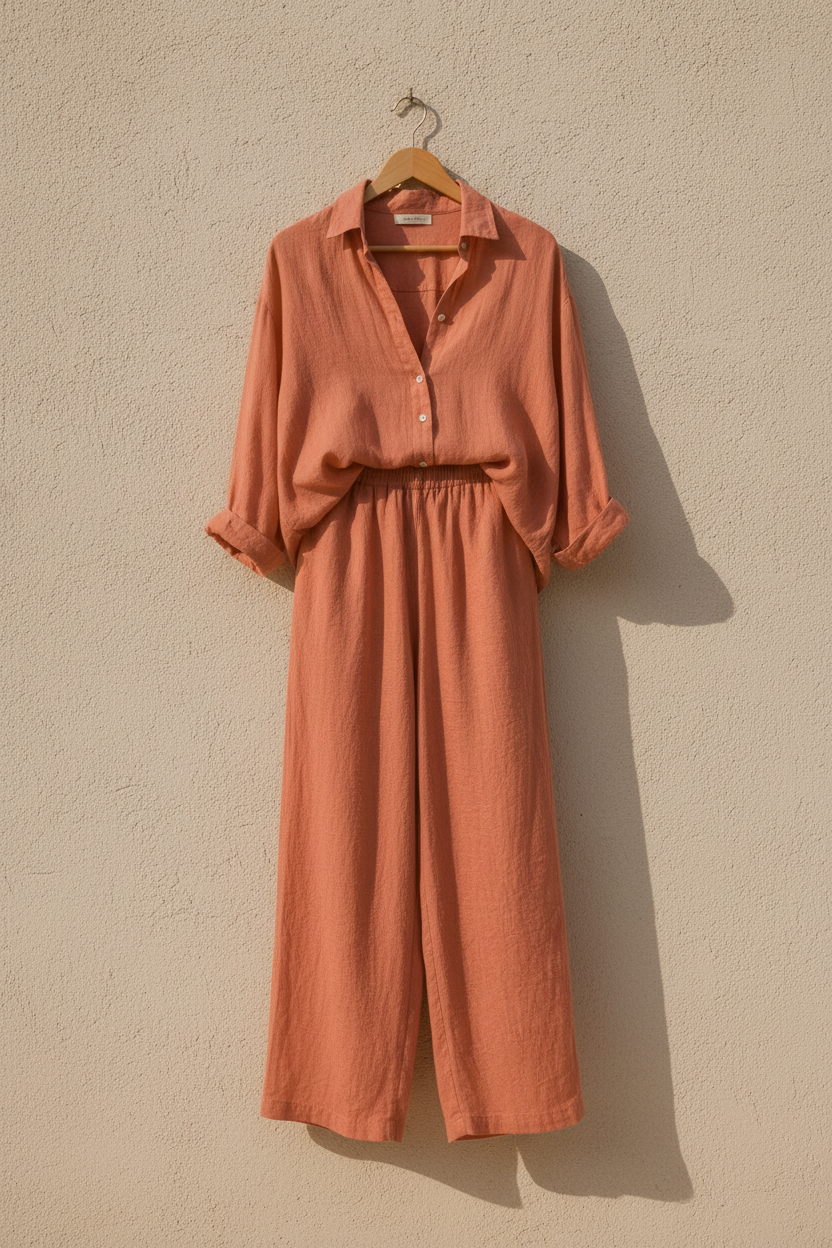Lightweight Wide Leg Co-Ord Set