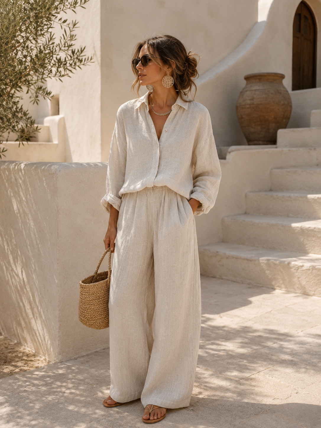 Lightweight Wide Leg Co-Ord Set