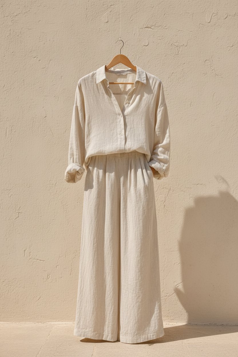 Lightweight Wide Leg Co-Ord Set