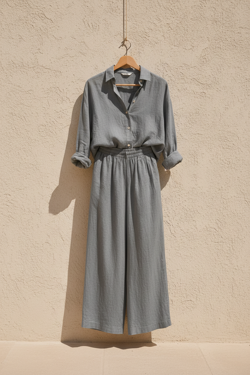 Lightweight Wide Leg Co-Ord Set