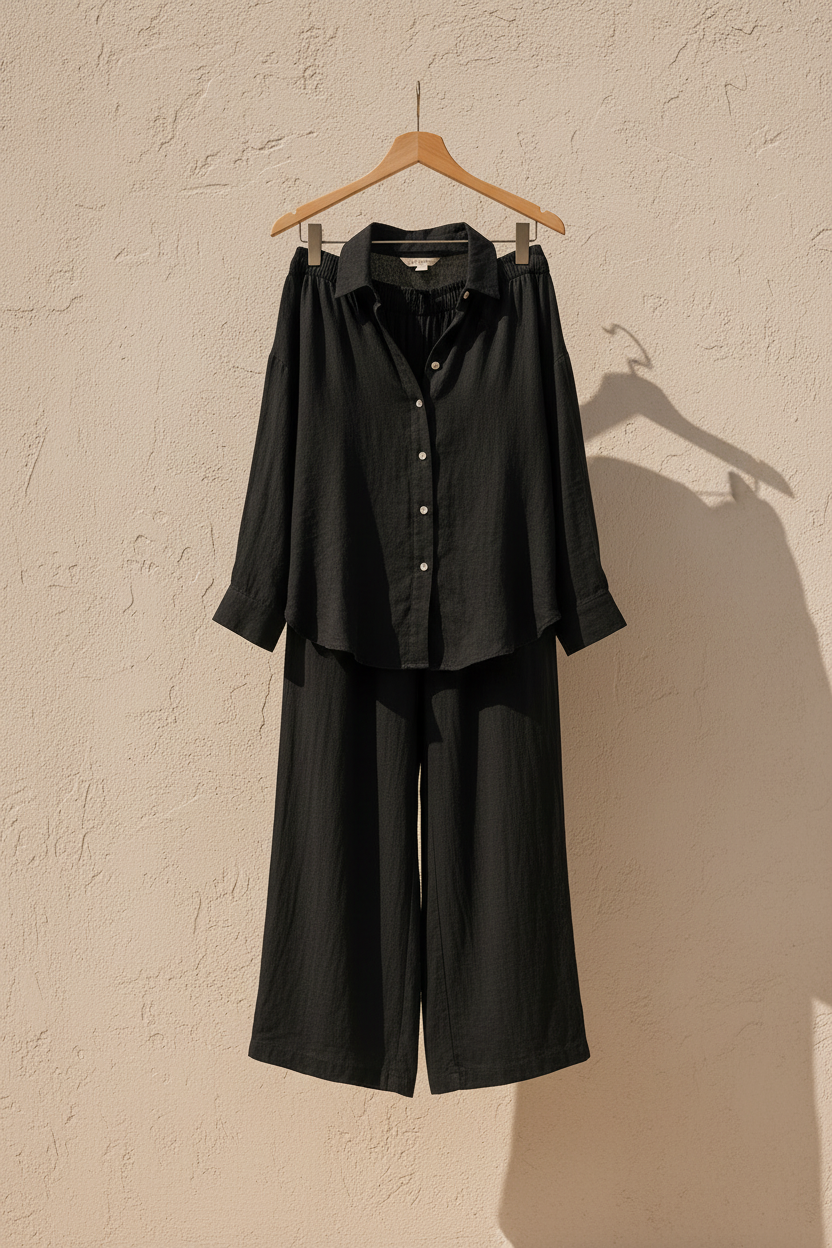Lightweight Wide Leg Co-Ord Set