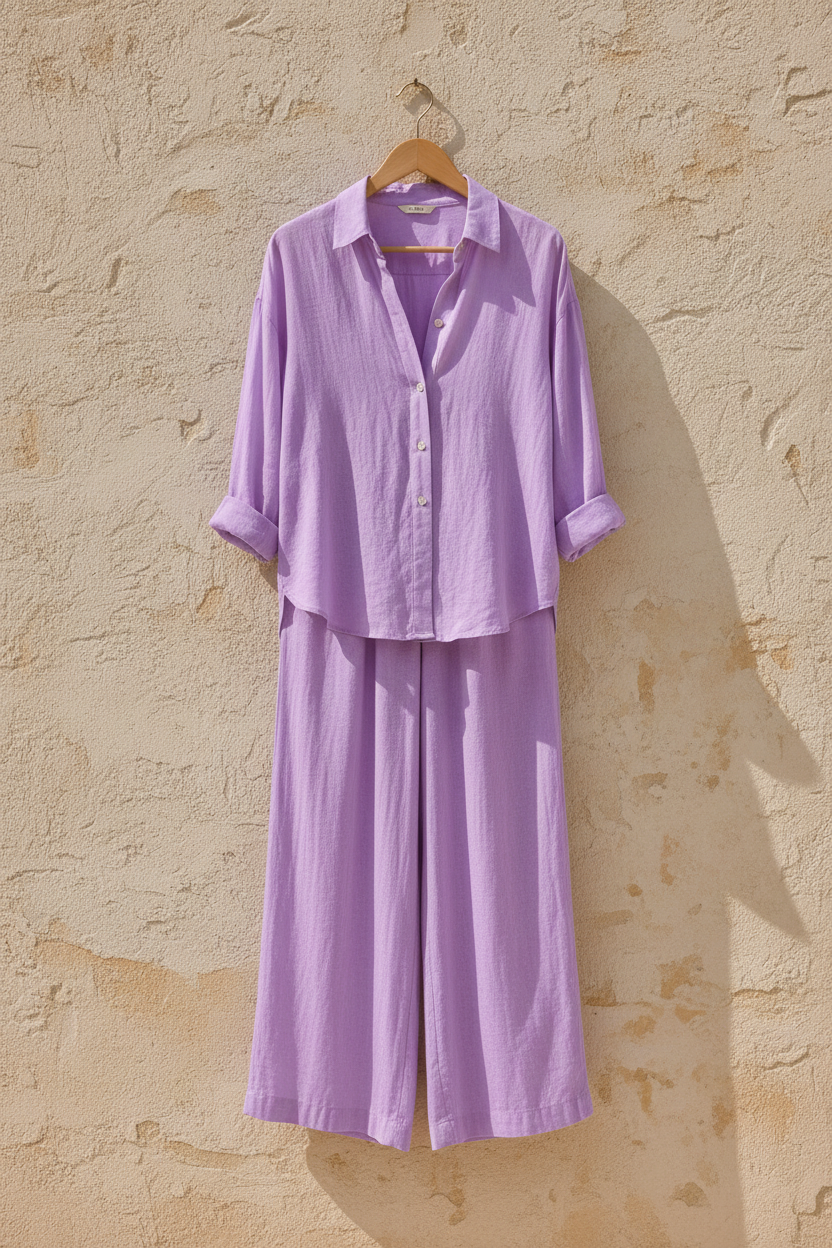 Lightweight Wide Leg Co-Ord Set