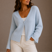 Lightweight V-Neck Button Knit Cardigan