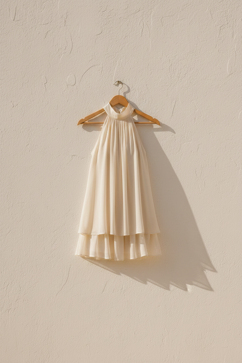 Tie Back Sleeveless Mini Dress