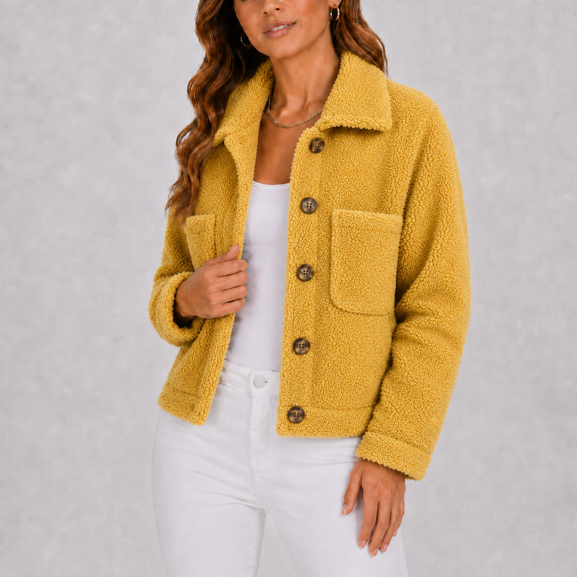 Knitted Lapel Blazer Jacket