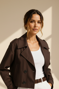 Cropped Trench Jacket